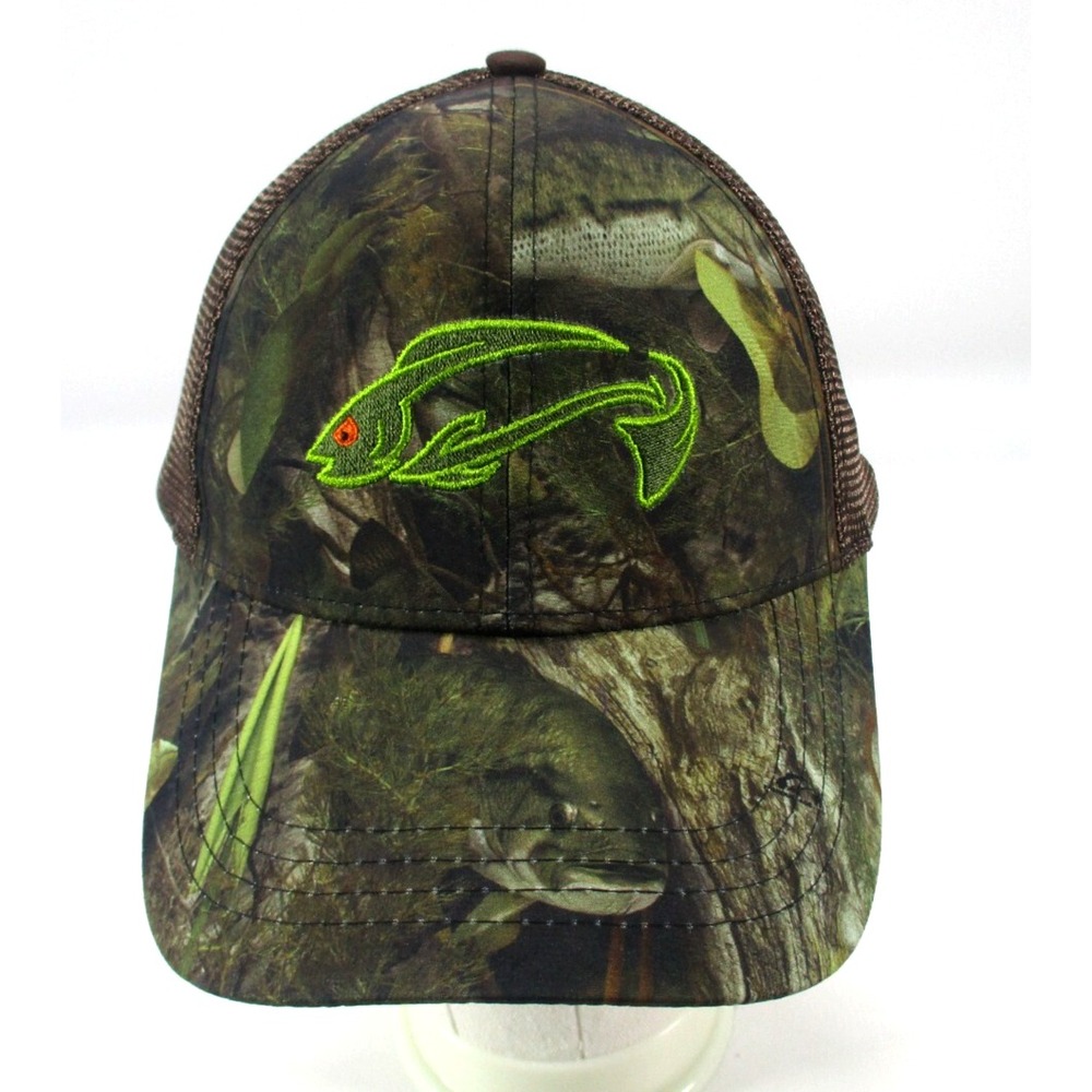 Fishouflage Camouflage Fish Adjustable Back Strap‎ Meshback Hat Cap